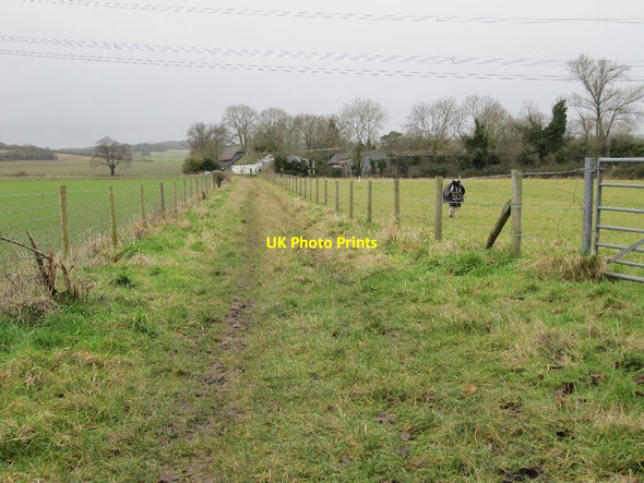 Photo 6"x4" Bridleway to Westfield Farm Cholsey c2012
