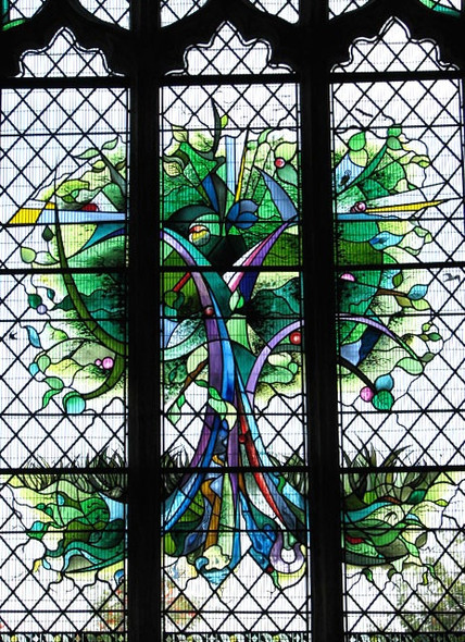 Photo 6"x4" St Margaret's church - north aisle window Sparham c2008