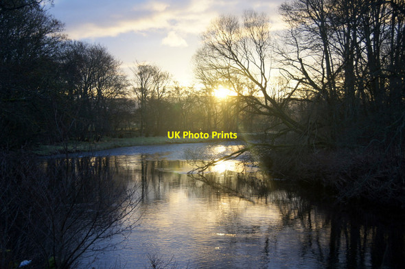 Photo 6"x4" Sunrise over the River Ericht at Mains of Rattray Rosemount\/NO1943 c2013