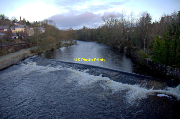 Photo 6"x4" Weir on the River Ericht at Blairgowrie Blairgowrie c2013