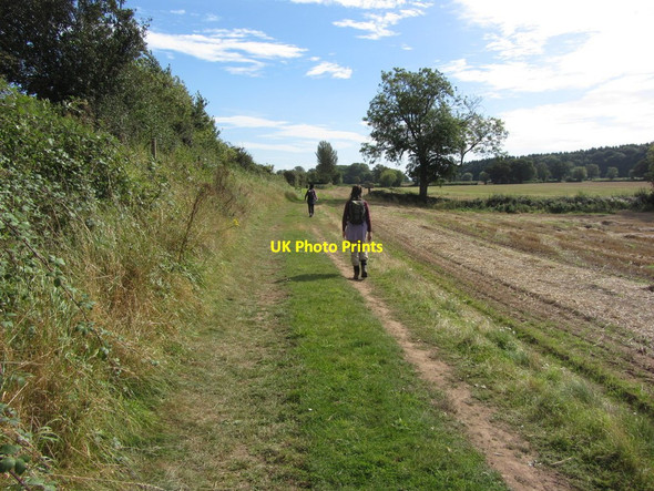Photo 6"x4" Walking on the Severn Way by Sheepcote Farm near Severn Stoke Birch Green\/SO8545 c2012