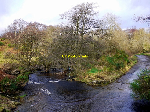 Photo 6"x4" Rowley Burn at Crabtree Ford Rawgreen c2013