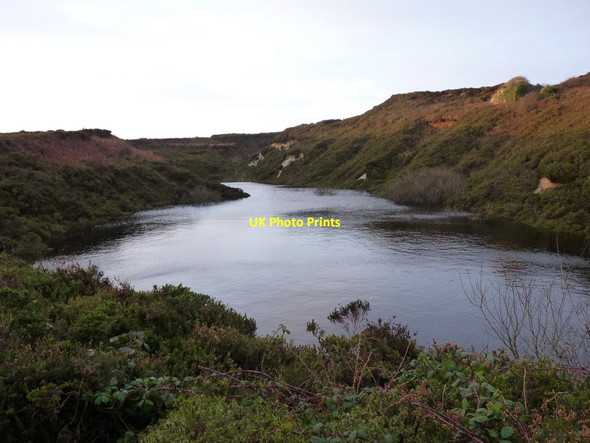 Photo 6"x4" Pool in the china clay pit on Tredinney Common Brane c2012