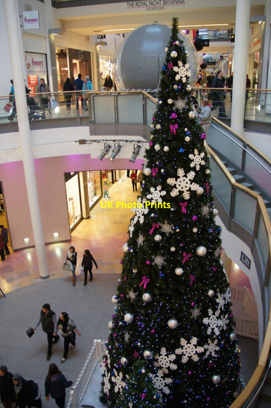 Photo 6"x4" Christmas tree in Ocean Terminal, Leith Newhaven\/NT2577 c2012