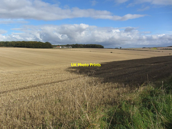 Photo 6"x4" On Wolds Way - View towards Wharram Percy Farm Wharram Percy c2012