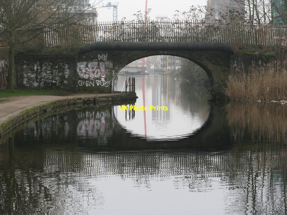 Photo 6"x4" Bridge over the canal Bow\/TQ3682 c2013