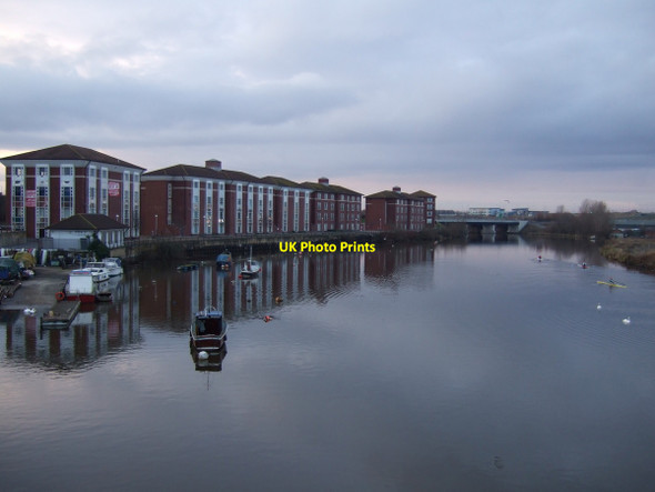 Photo 6"x4" River Tees from Victoria Bridge, Thornaby Stockton-on-Tees c2013