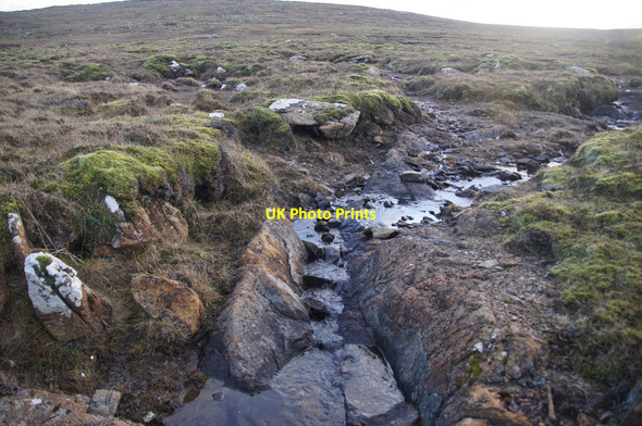 Photo 6"x4" Burn in the Dale on the north side of Nikkavord, Haroldswick Gardie\/HP6211 c2013