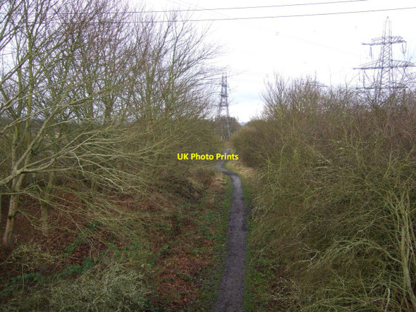 Photo 6"x4" Cycle track on dismantled railway Carlton\/NZ3921 c2013