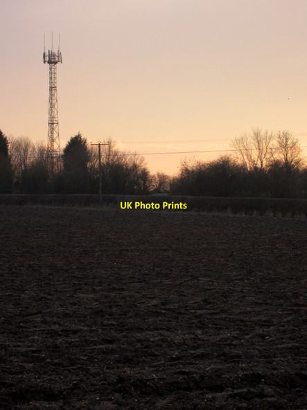 Photo 6"x4" Phone Mast on the Radclive Road Buckingham c2013