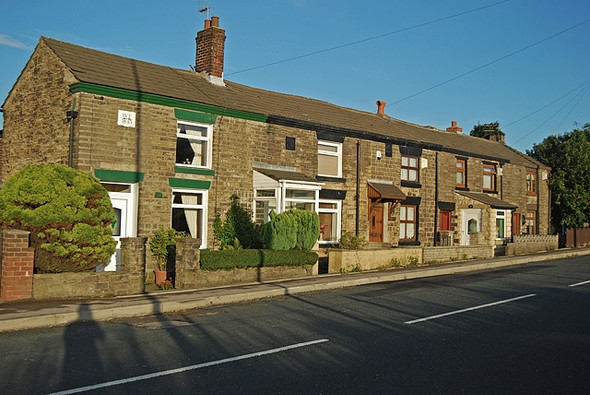 Photo 6"x4" Stone terrace, Upholland Road Billinge c2008