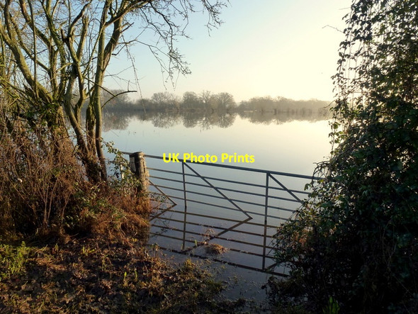 Photo 6"x4" Flooded Tirley Marsh, 2 Tirley c2013