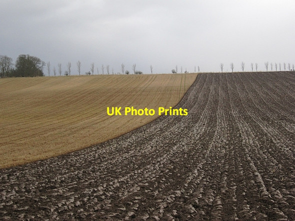 Photo 6"x4" Ploughed ground, Longnewton Elliston\/NT5628 c2013