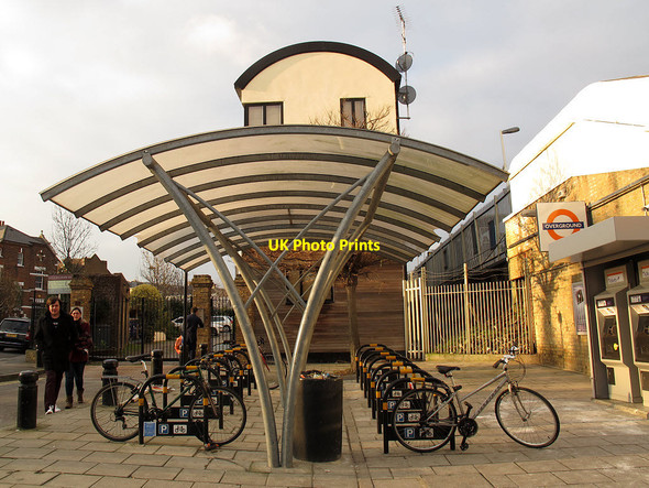 Photo 6"x4" Clapham High Street station cycle parking Clapham\/TQ2975 c2013