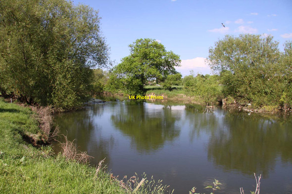 Photo 6"x4" The backwater past Sandford Lock Little London\/SP5201 c2012