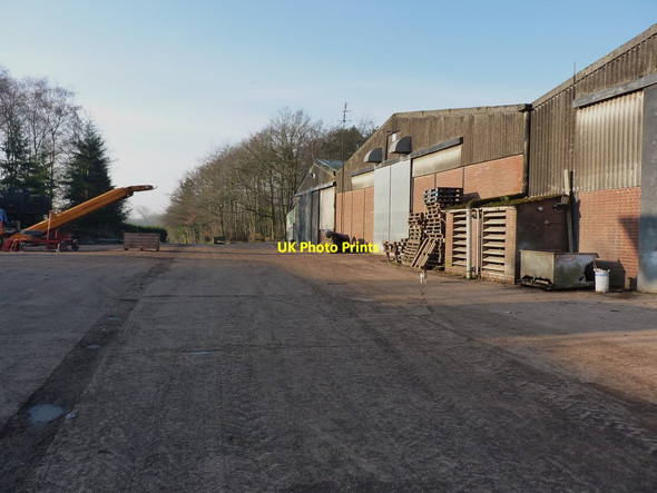 Photo 6"x4" Barns, pallets and machinery Norbury\/SJ7823 c2013