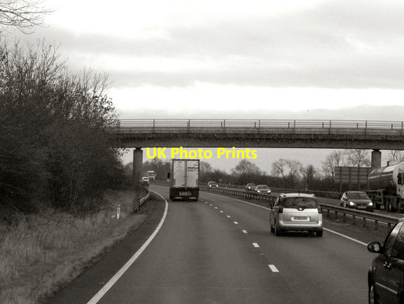Photo 6"x4" A34, Footbridge at Gosford Kidlington c2012