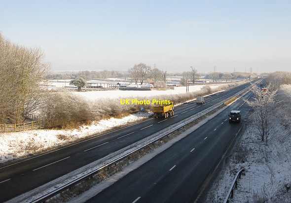 Photo 6"x4" A64, with a light covering of snow Malton\/SE7871 c2013