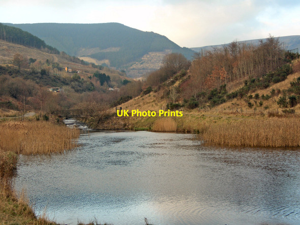 Photo 6"x4" Lake on the Afon Garw at Pontycymer Pontycymer c2012