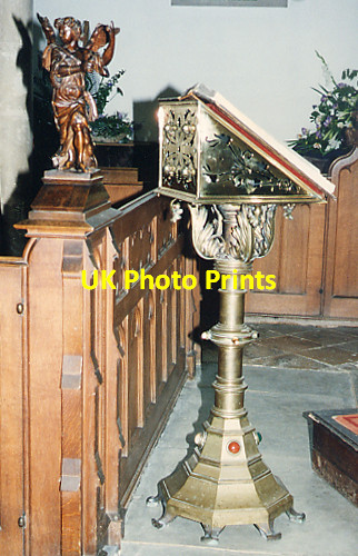 Photo 6"x4" St Mary, Hatfield Broad Oak - Lectern Hatfield Broad Oak c1994