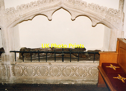 Photo 6"x4" St Mary, Little Baddow - Recessed tomb Boreham\/TL7509 c1994
