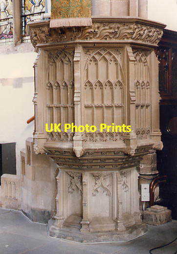 Photo 6"x4" St Mary, Dedham - Pulpit Dedham c1996