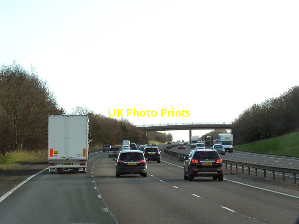 Photo 6"x4" Minor Road Bridge over the Southbound M40 near Gaydon Gaydon c2012