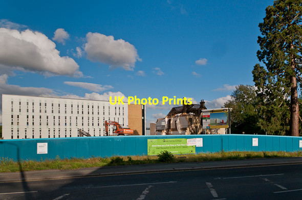 Photo 6"x4" East Surrey College - demolition of former buildings Redhill\/TQ2750 c2010