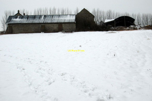Photo 6"x4" Hungry Hall from the bridleway Weston Underwood\/SP8650 c2013