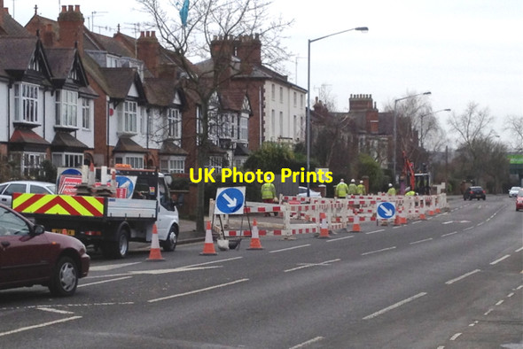 Photo 6"x4" Fenced off for laying 33kV cable, Emscote Road: 2 Warwick c2013