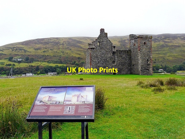 Photo 6"x4" Information board at Lochranza Castle Lochranza c2012