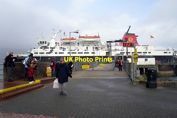 Photo 6"x4" Gangway for foot passengers, Brodick to Ardrossan ferry Strathwhillan c2012