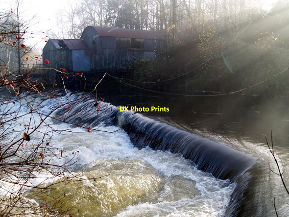 Photo 6"x4" Weir on the River Barle Brushford\/SS9225 c2012