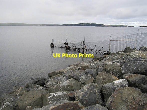 Photo 6"x4" Fence, P&O terminal Cairnryan c2012