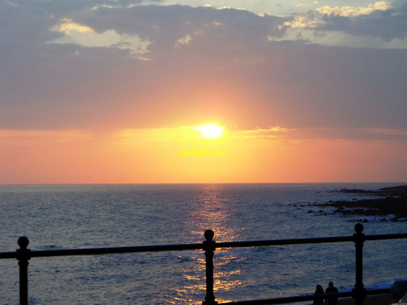 Photo 6"x4" Sunset at Ventnor Ventnor c2012