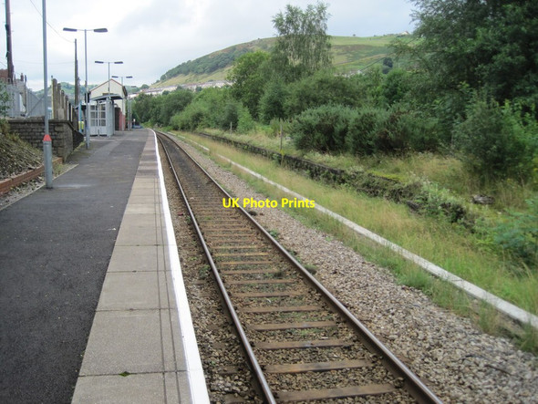 Photo 6"x4" Brithdir railway station Bargod or Bargoed c2012