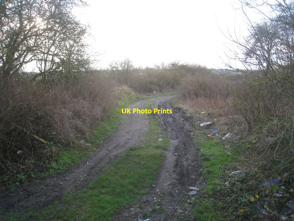 Photo 6"x4" The end of Ferry Lane Burton-by-Lincoln c2013