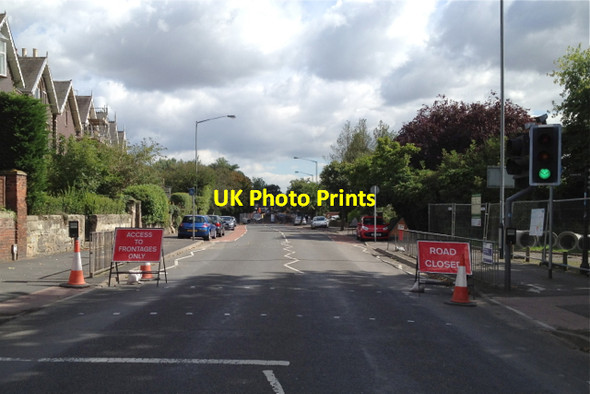 Photo 6"x4" Emscote Road closed for sewer works Warwick c2012