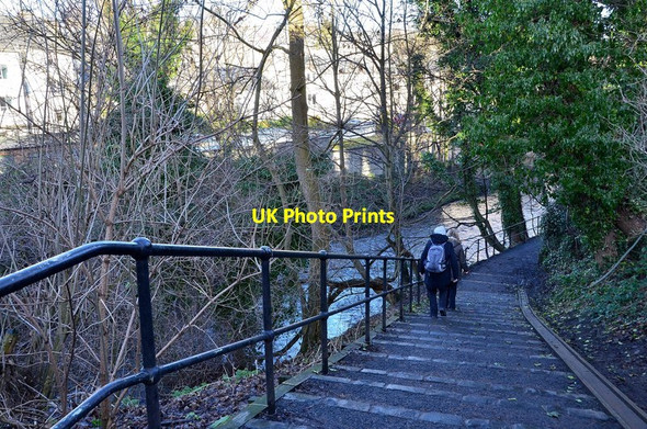 Photo 6"x4" Steps down to Water of Leith Craigleith\/NT2374 c2013