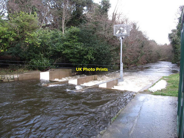 Photo 6"x4" A swollen Shimna at the flood prevention works in Tipperary Woods Newcastle\/J3732 c2013