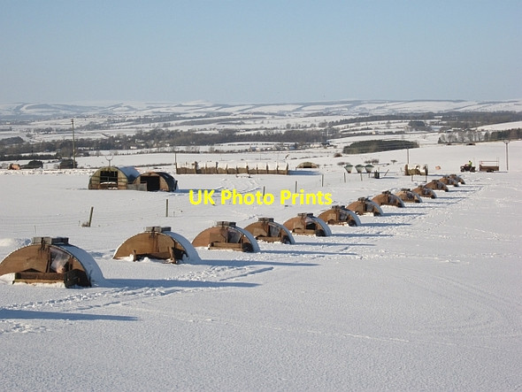 Photo 6"x4" Pig arks on Halidon Hill Marshall Meadows c2013