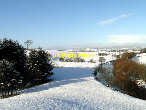 Photo 6"x4" Winter by the Kinnel Water Lochmaben c2013