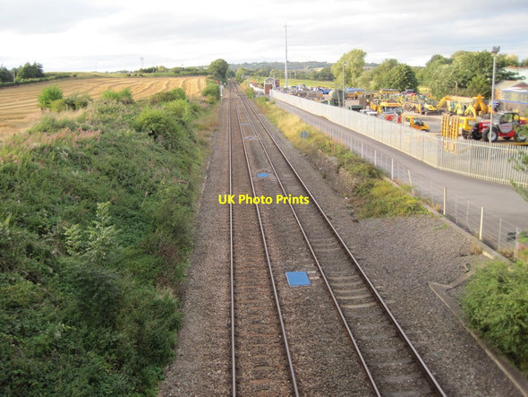 Photo 6"x4" Dorrington railway station (site) Dorrington\/SJ4702 c2012
