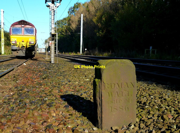 Photo 6"x4" Roman Wall Stone Carlisle c2012