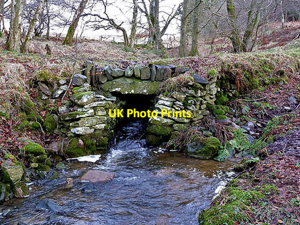 Photo 6"x4" A drystane culvert at Brunta Burn Blythe c2013