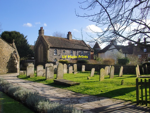 Photo 6"x4" The churchyard, St Mary's, Monken Hadley Barnet c2013