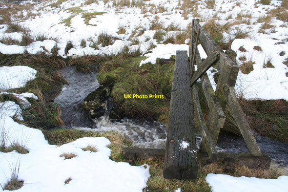 Photo 6"x4" Footbridge below Brand Top Colshaw c2013
