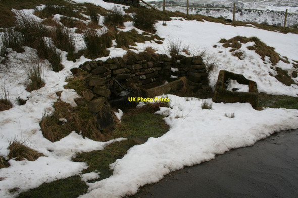 Photo 6"x4" Well and troughs at Booth Farm Colshaw c2013