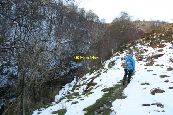 Photo 6"x4" Footpath above Washgate Bridge Colshaw c2013