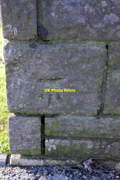 Photo 6"x4" Benchmark on bridge on Sandford Road Sandford-on-Thames c2013